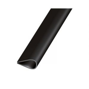 Image de Serre-feuillet PVC noir 15mm 1m