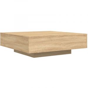 VidaXL Table basse chêne sonoma 100x100x31 cm bois d'ingénierie - Sonoma oak