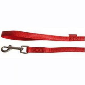 Zolux Laisse Mc Leather 15MM/1.2M Rouge