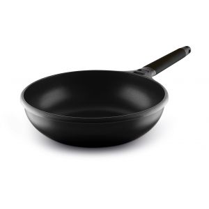Castey Wok Induction 28 cm Manche Noir