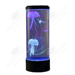 HTBE La lumière colorée de méduse de simulation de LED peut colorer les cadeaux créatifs de lumière de nuit d'atmosphère romantique