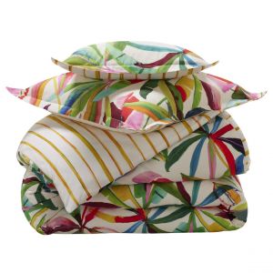 Image de Housse de couette en coton IPANEMA multicolore