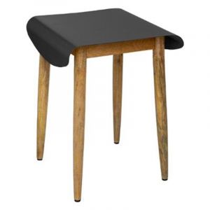 Image de Tabouret en Bois Design "Color" 50cm Noir Prix