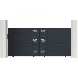 Casanoov - Portail aluminium coulissant arlberg 350x160cm