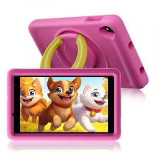 Blackview Tab A5 Kids Tablette pour enfants 8" 4G 3/64 Go avec étui de protection rose