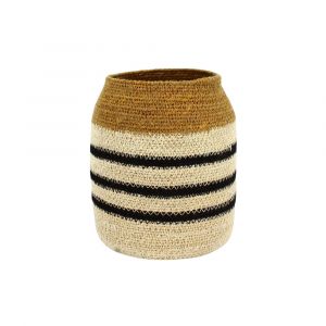 Now's Home Panier en jonc de mer naturel