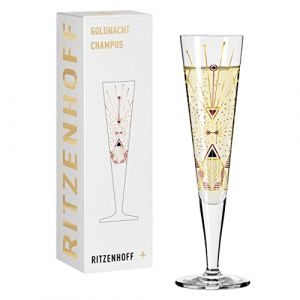 Ritzenhoff & Breker VERRE À CHAMPAGNE GOLD NIGHT ART DECO WERNER BOHR 2022