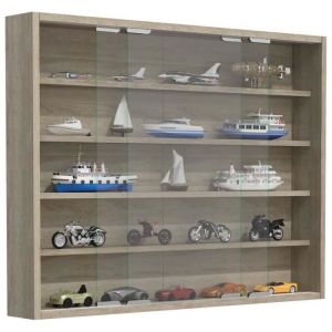 Vcm Bois Verre Suspendu Vitrine Murale Vitrine Collectionneur Déco Vitrine Agisa L