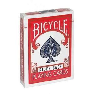 Image de Bicycle Cartes Rider Back Dos Rouge