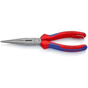 Knipex Pince demi-ronde avec tranchant avec oeillet de fixation 200 mm - 26 12 200 T BK