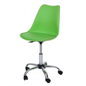 Image de Mendler Chaise pivotante Malmö HWC-B15 ~ similicuir, vert