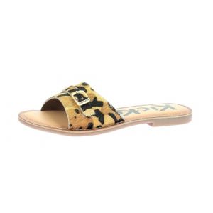 Kickers Femme DIWANA Tongues, Camel Leopard, 41 EU