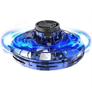 Gear2Play Spinner flying Disky Fly junior 14 cm bleu