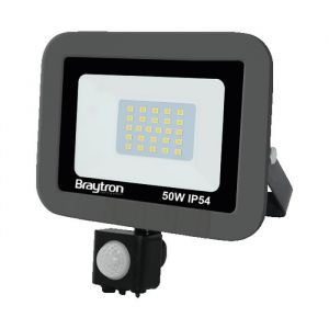 No brand Projecteur led 50W IP54 6500K avec détecteur - Gris