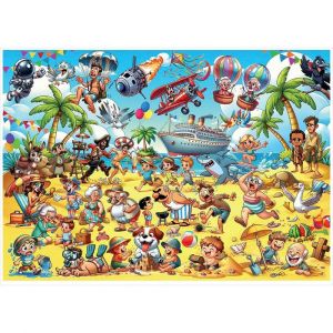 Puzzle 1000 pi&egrave;ces : Chaos sur la plage