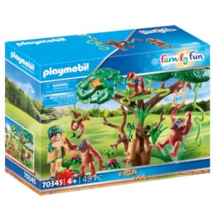 Playmobil Figurine orang-outans et grand arbre Family Fun 70345