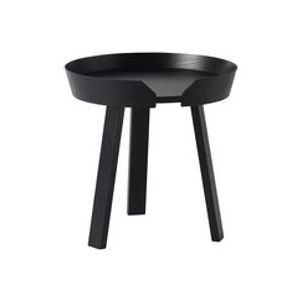 Image de Muuto Table basse Around Small / Ø 45 x H 46 cm noir en bois