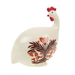 Amadeus Statue : Pintade Sofia rouge - Rouge - Porcelaine