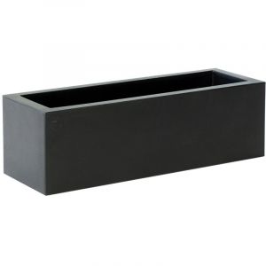 Jara 100 Jardinière rectangulaire d'intérieur et d'extérieur pour plantes et fleurs très résistantes au temps. Jardinière fabriquée en polyéthylène