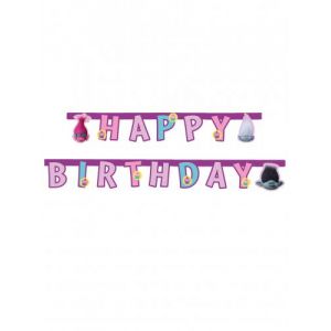 Guirlande Happy Birthday Trolls (1m90)