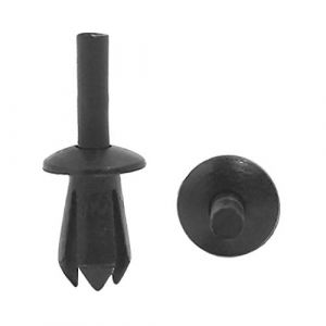 Sourcing map 10 pcs 5 mm Plastique Rivet Engine Doublure Garniture Fastener Clips Panneau de retenue