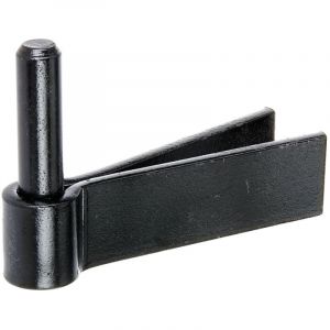 Alberts 306656 Gond à sceller | crochet en F | laquée noire | cote axe Ø14 mm | 92 x 30 mm