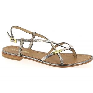 Les Tropéziennes par M. Belarbi Monaco, Sandales Bride Arriere Femmes, (Beige/Bronze 45), 39 EU