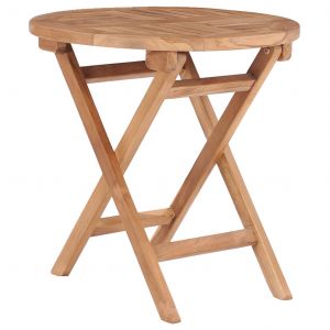 Image de VidaXL Table pliable de jardin 45 cm Bois de teck solide