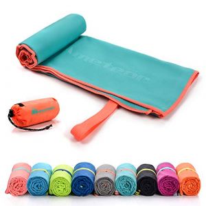 Meteor Serviette de Bain Microfibre Turquoise séchage rapide taille M plage