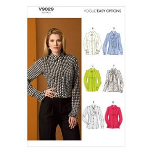 Vogue Patterns 9029, Chemisier pour Femme, Tailles, F5 (44-46-48-50-52)