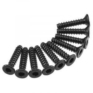 Axial AXA1260 Hex Socket Tap Flat Head M2.5x12mm (10)