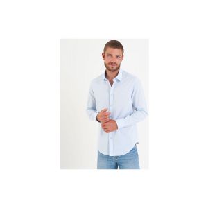 Chemise manches longue unie coton lin Camberabero