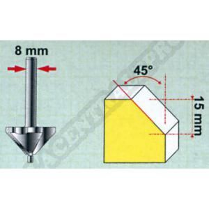 Tivoly Fraise à chanfreiner, queue 8 mm,