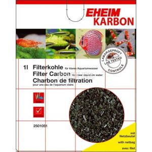 Eheim 2501401 - Charbon actif avec filet - 1 l