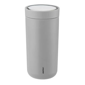 Stelton Tasse To Go Click 0,4 l Mat light grey
