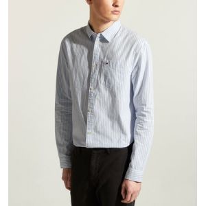 Tommy Jeans Chemise droite rayures coton organique Blanc - Couleur Blanc - Taille M