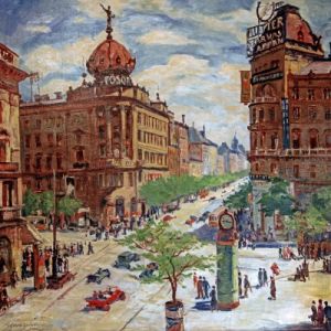 Grafika Albert Gleizes - Vue de Budapest, 1904