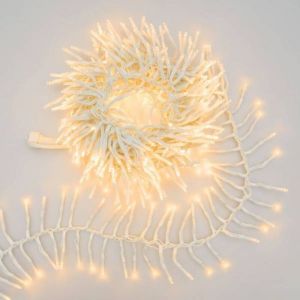 Lotti Guirlande lumineuse Boa D12cm 5M 500 miniLED ambr&eacute; extensible 31V c&acirc;ble blanc IP44 SMART Connect