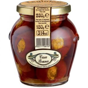 Casa Bruna Piments Farcis aux Anchois/aux C&acirc;pres 280 g
