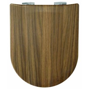 Olfa Abattant WOOD Slim Noyer- Descente Manuelle