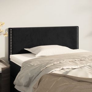 VidaXL T&ecirc;te de lit Noir 90x5x78/88 cm Velours Noir