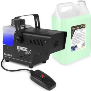Beamz RAGE600I Machine &agrave; fum&eacute;e avec 5 litres de liquide - id&eacute;al pour animer vos soir&eacute;es