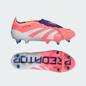 Adidas Predator Elite Fold-over Tongue Sg Coral Blaze - Orange/blanc/beam Orange - Terrain Très Gras (Sg), pointure 39⅓ - ['Orange'] - Taille 39⅓