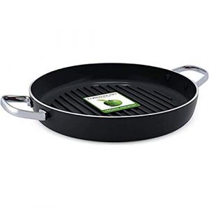 Image de Greenpan Essentials Poêle à Griller Antiadhésive en Céramique - 28x28 cm, Noir