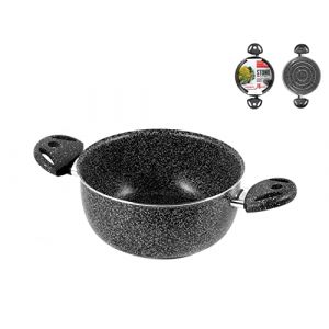 Home Casserole Deux Poign&eacute;es Nonstick Pierre 16 cm Marmite