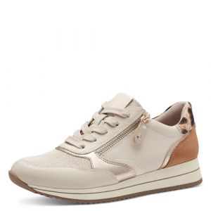 Jana Baskets Basses pour Femme 8-23774-43, Ecru, 36 EU Large