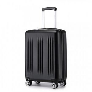 Image de Valise 55x39x20cm Valise Rigide Ultra Léger ABS Valise à 4 roulettes et Serrure TSA, Noir