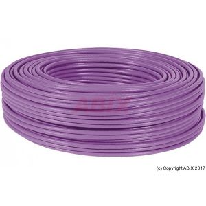 C&acirc;ble Monobrin RJ45 cat&eacute;gorie 5e F/UTP Rouleau de 100 m (Violet) - Certifi&eacute; RPC