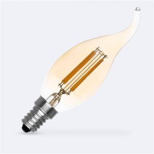 TechBrey Ampoule LED Filament E14 4W 470 lm Dimmable T35 Gold Blanc Chaud 2700K