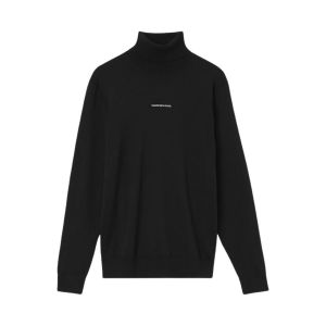 Calvin Klein Jeans Sweat-shirt Pull &agrave; col roul&eacute; ref 54184 BEH Noir